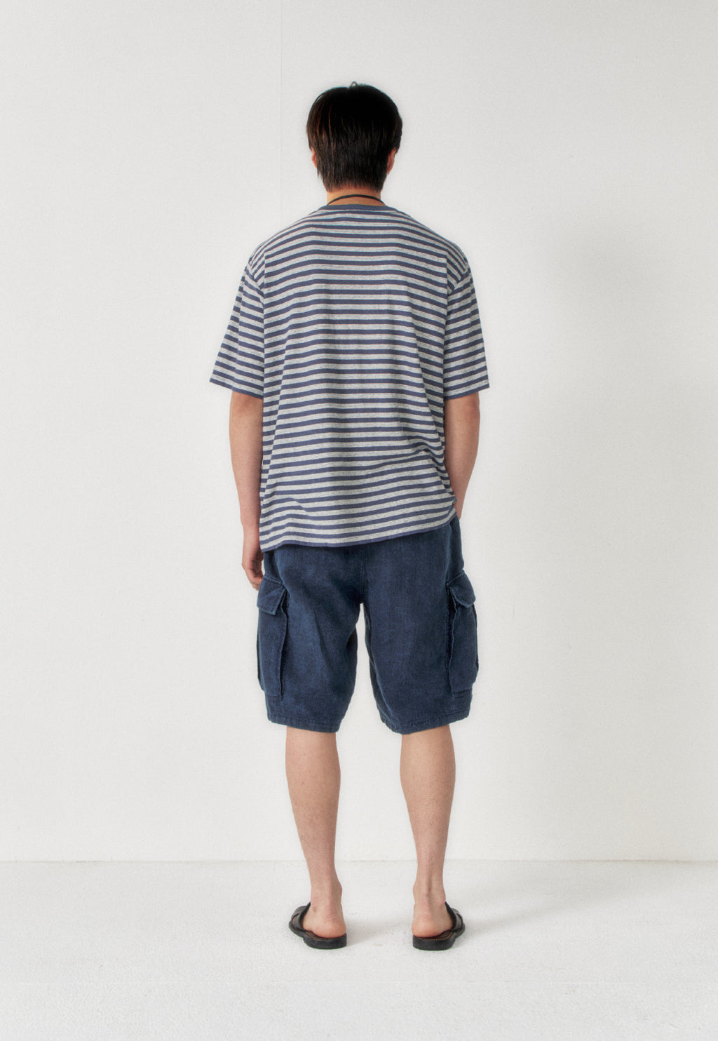 Art if acts - Linen M-51 Shorts (Indigo) product image 4 | TRAB K-Fashion Australia