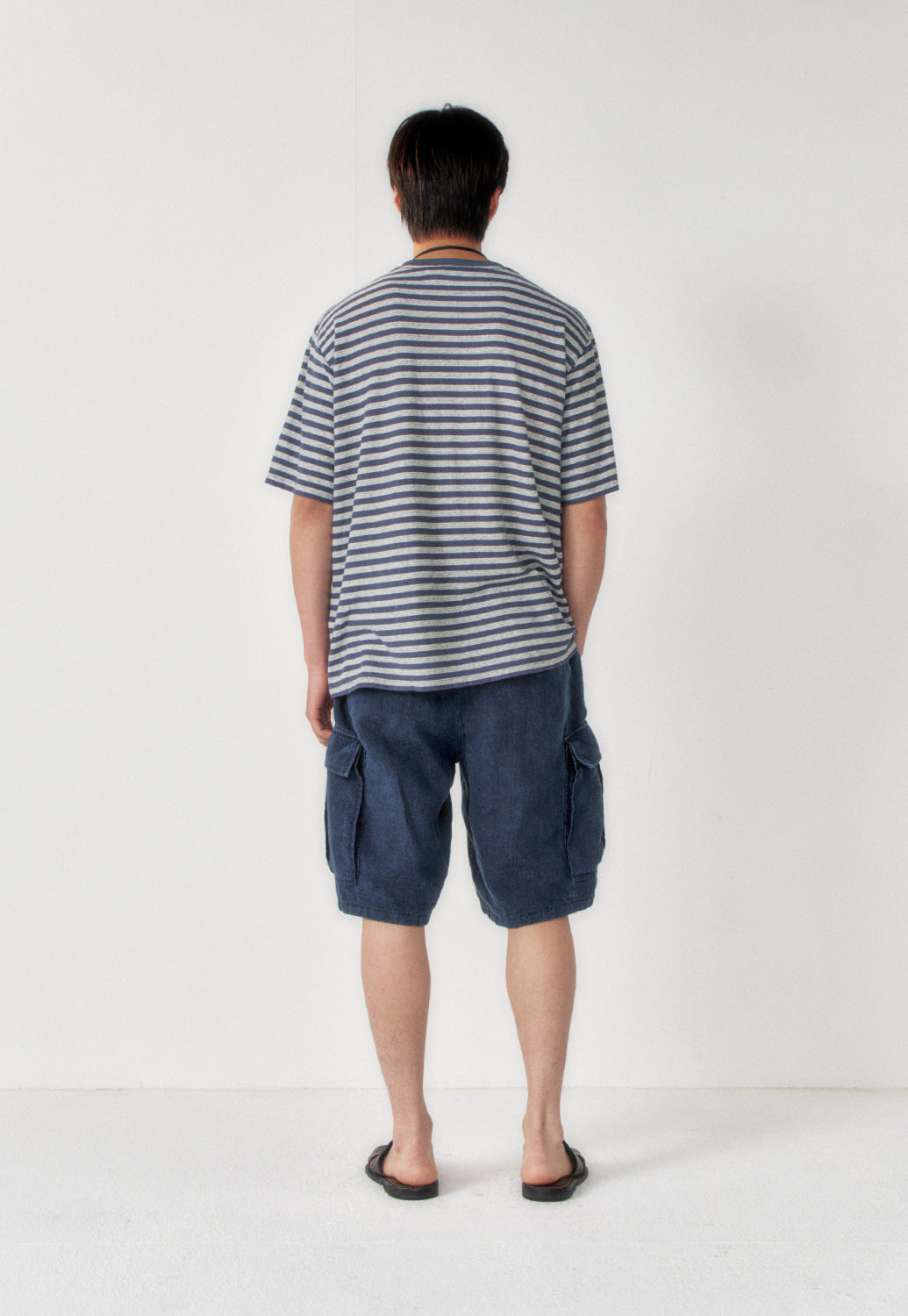Art if acts - Linen M-51 Shorts (Indigo) product image 4 | TRAB K-Fashion Australia