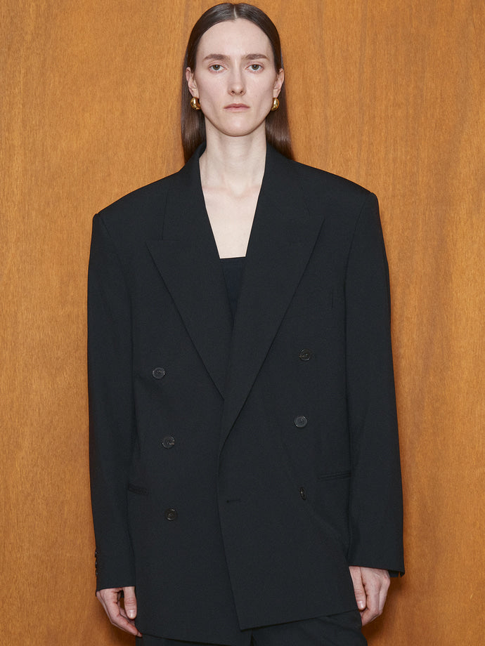 Tonywack - Light Wool Oversized Blazer (Black) product image 5 | TRAB K-Fashion Australia