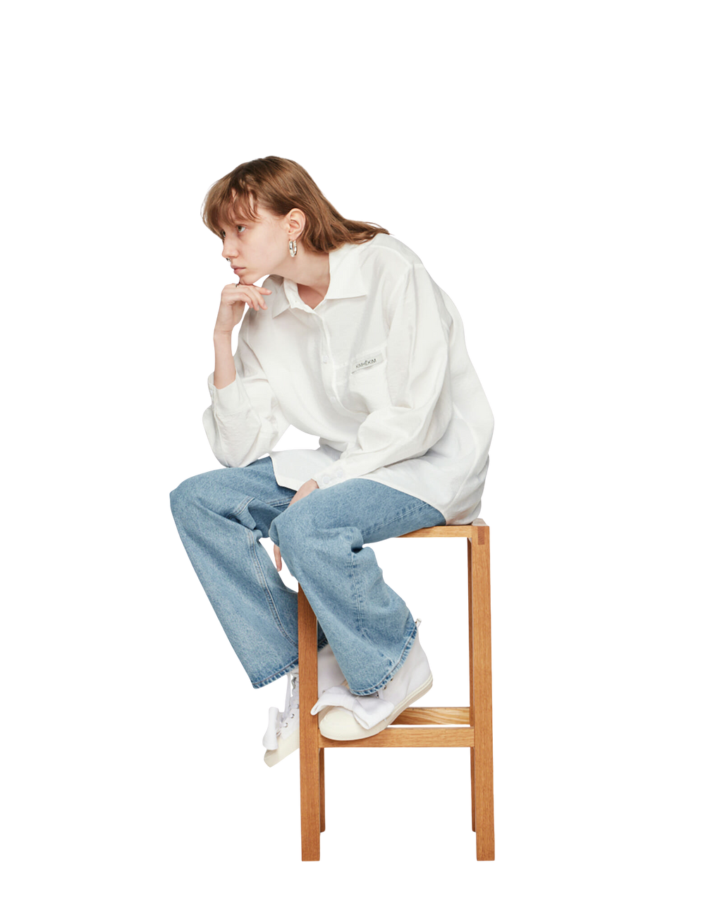 Kimhe Kim - Kimhekim Label Shirt (White) product image 10 | TRAB K-Fashion Australia