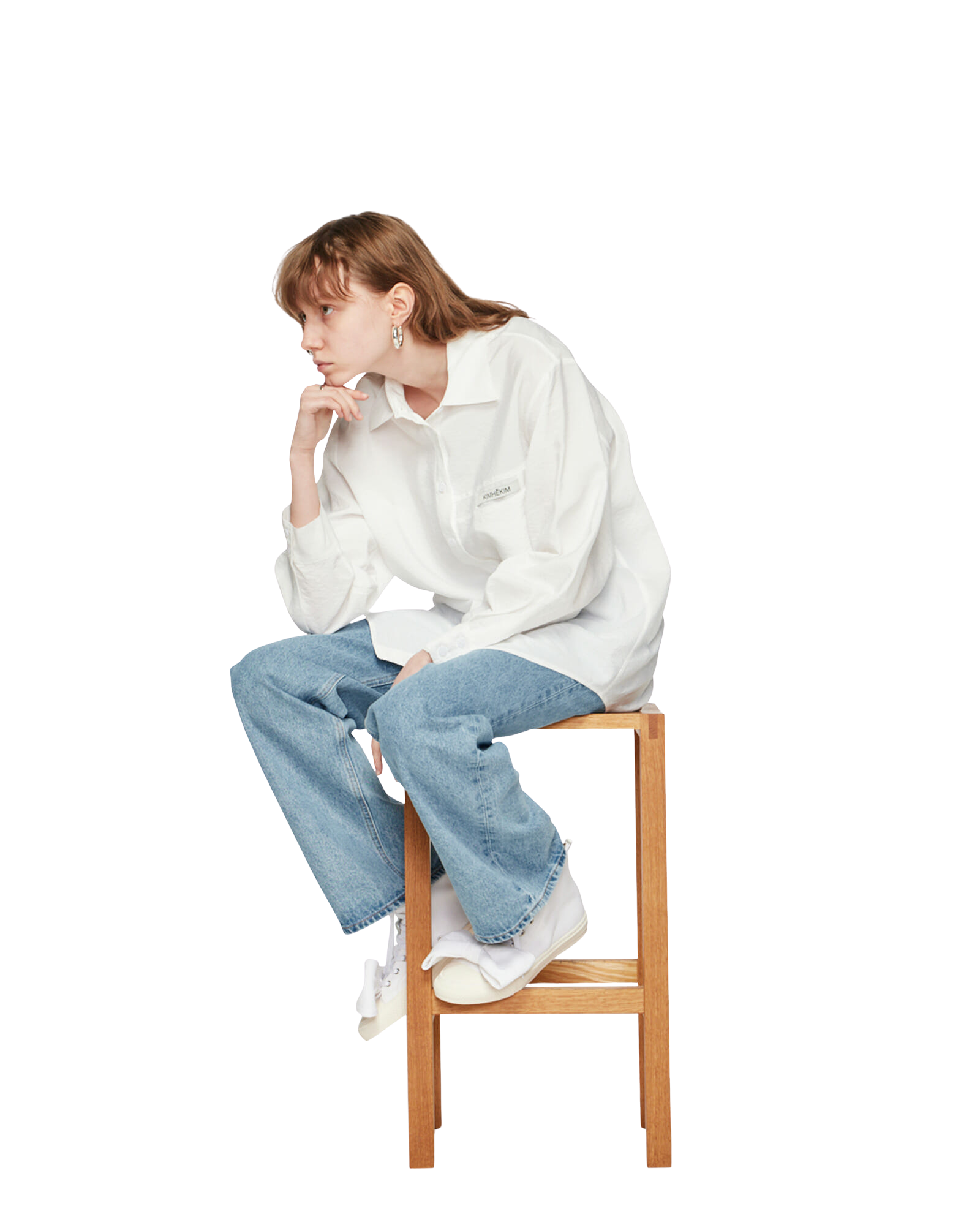 Kimhe Kim - Kimhekim Label Shirt (White) product image 10 | TRAB K-Fashion Australia