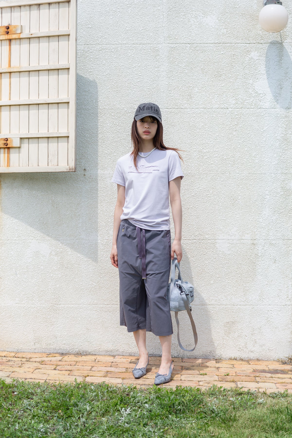 Matin Kim - Applique Logo Patch Top (Lilac) product image 8 | TRAB K-Fashion Australia