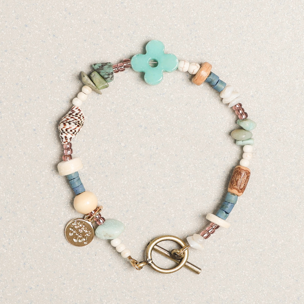 Towtow Archive - Clover Symbol Bracelet Turquoise (OC) product image 3 | TRAB K-Fashion Australia