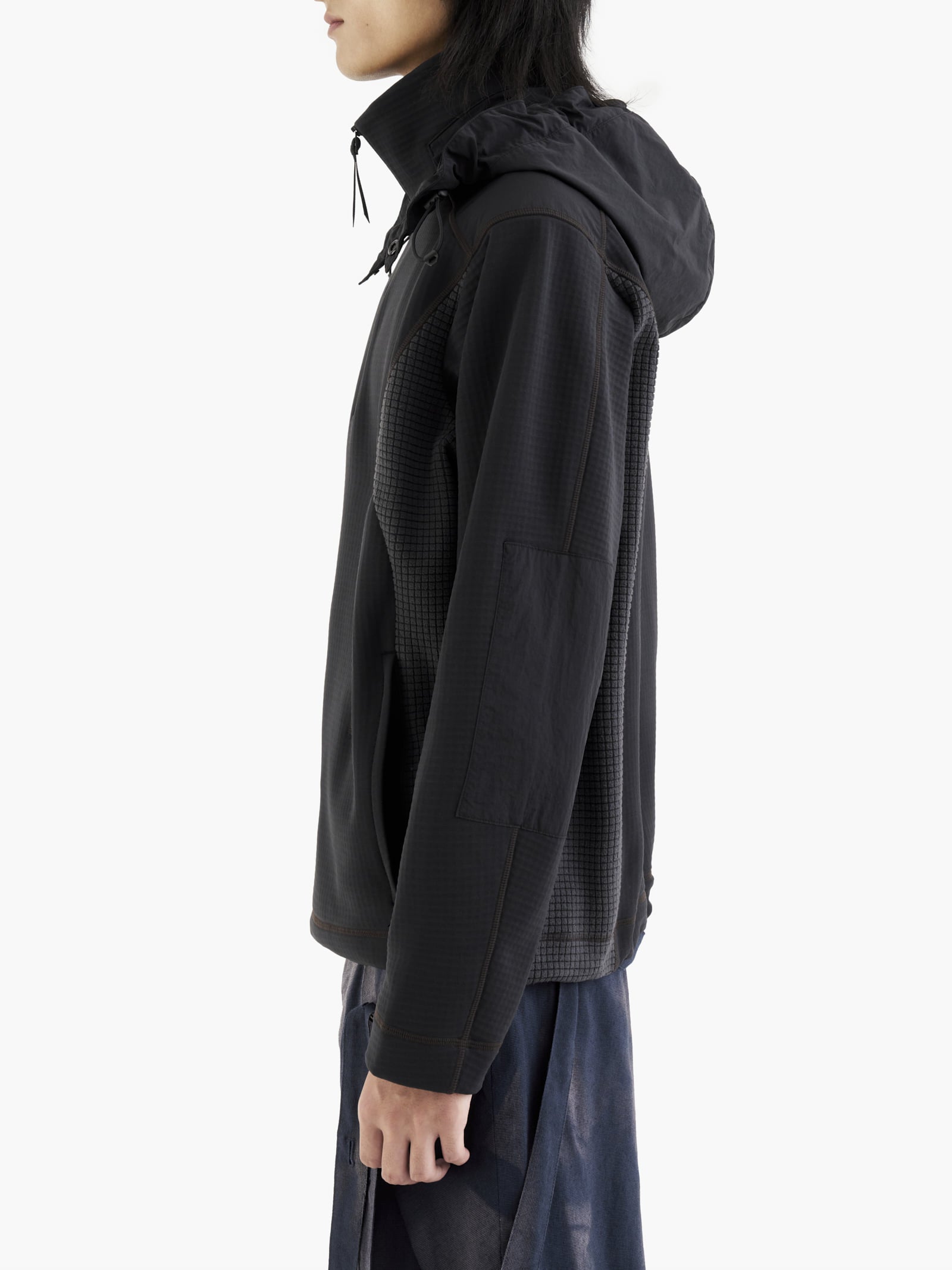 Jiyong Kim - Hooded Half Zip-Up (Black) product image 10 | TRAB K-Fashion Australia