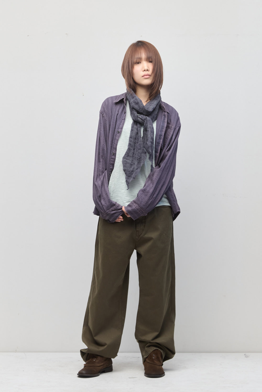 Hatchingroom - Crochet Shirt (Bleached Blue) product image 9 | TRAB K-Fashion Australia