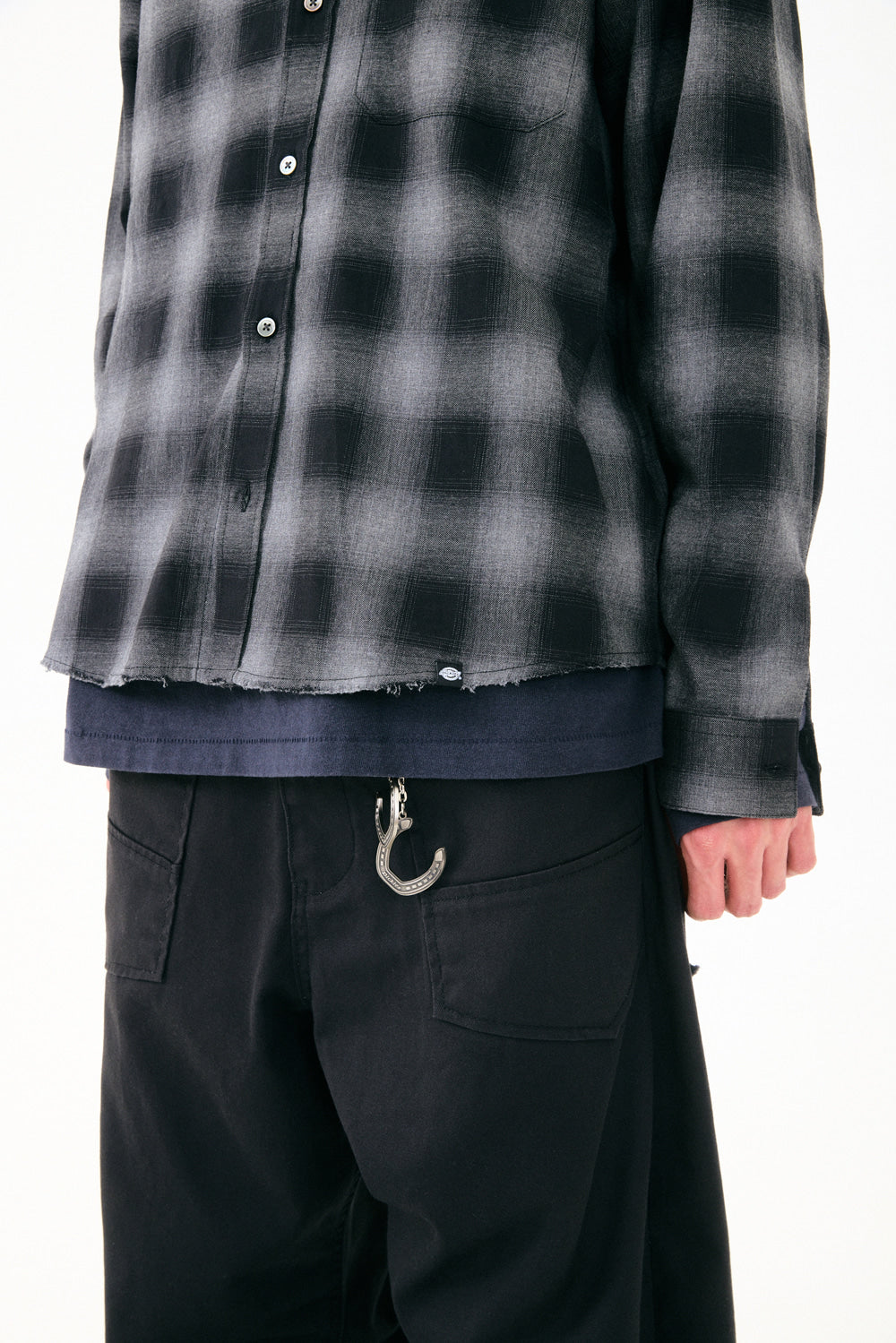 Hatchingroom - Regular Shirt Ombre Check (Charcoal) product image 14 | TRAB K-Fashion Australia