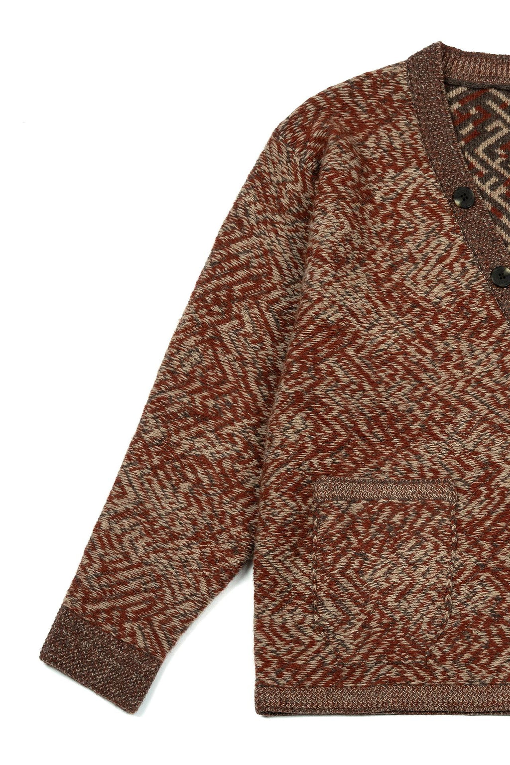 Ioedle - Maze Knit Cardigan (Red Brown) product image 5 | TRAB K-Fashion Australia