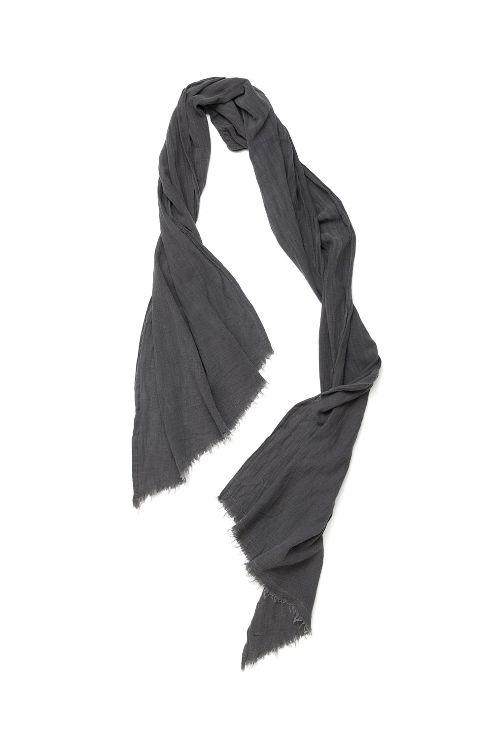 Hatchingroom - Crinkle Gauze Scarf (Dyed Grey) product image 2 | TRAB K-Fashion Australia