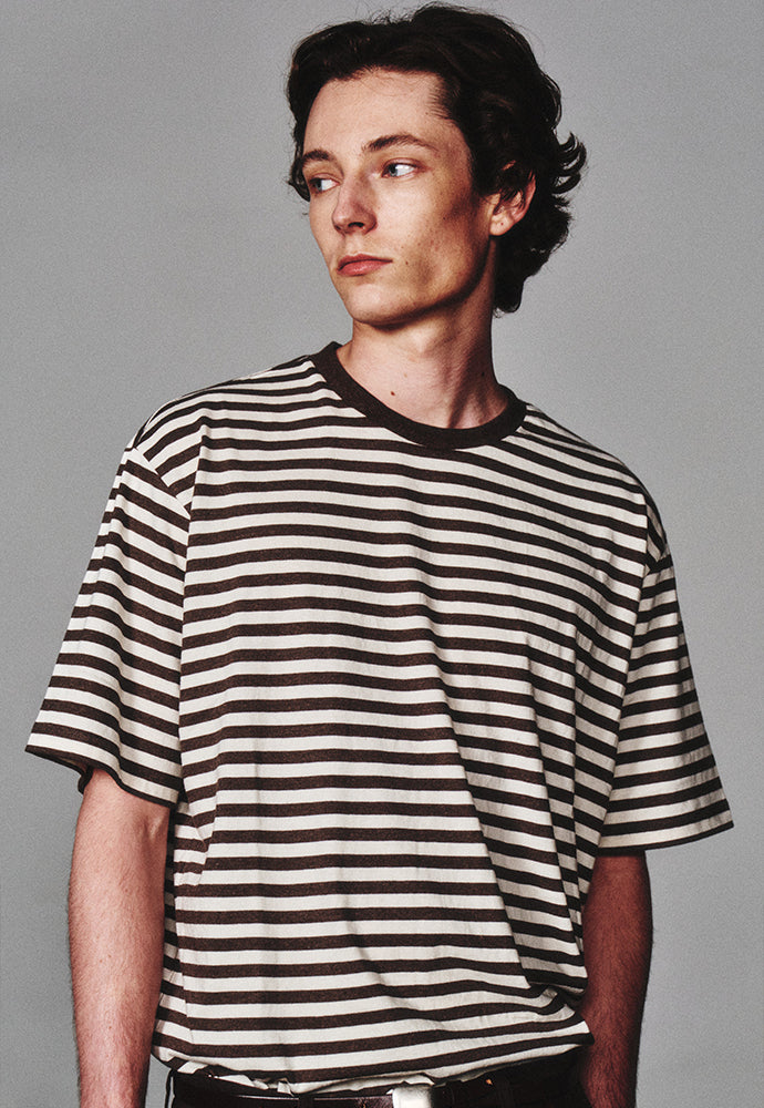 Art if acts - French Stripe S/S Tee (Vintage Brown) product image 6 | TRAB K-Fashion Australia