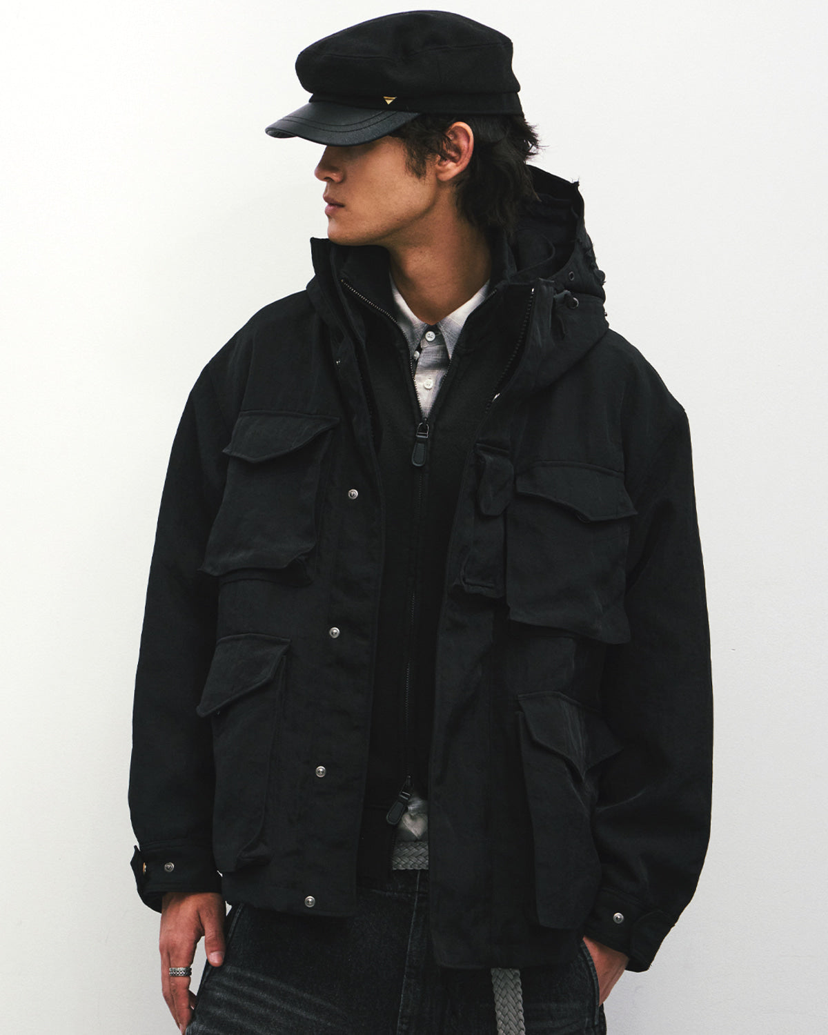 Eastlogue - Highland Shield Parka (Black Twill) product image 3 | TRAB K-Fashion Australia