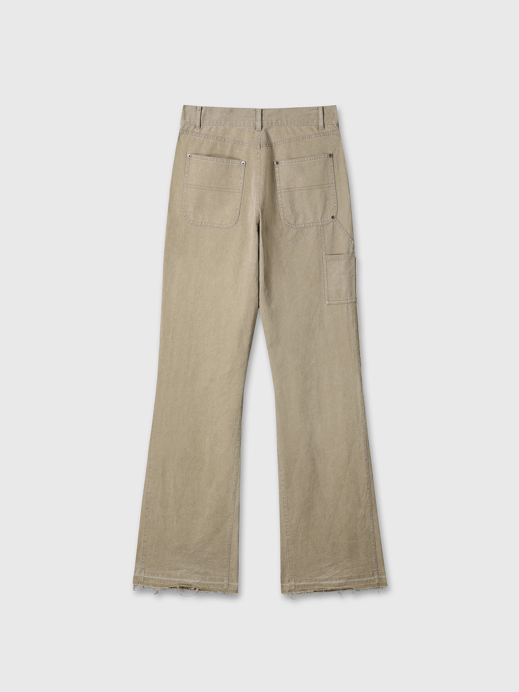 Tonywack - Vintage Effect Flared Carpenter Pants (Faded Beige) product image 11 | TRAB K-Fashion Australia