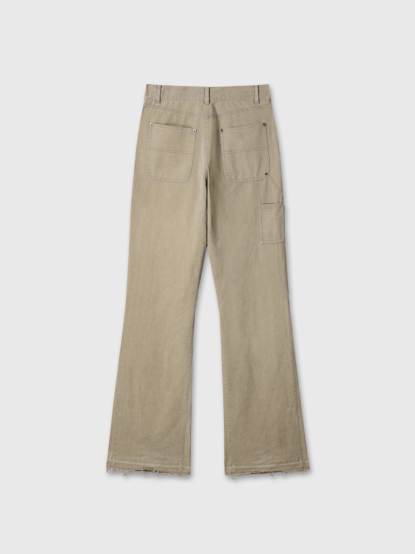 Tonywack - Vintage Effect Flared Carpenter Pants (Faded Beige) product image 11 | TRAB K-Fashion Australia