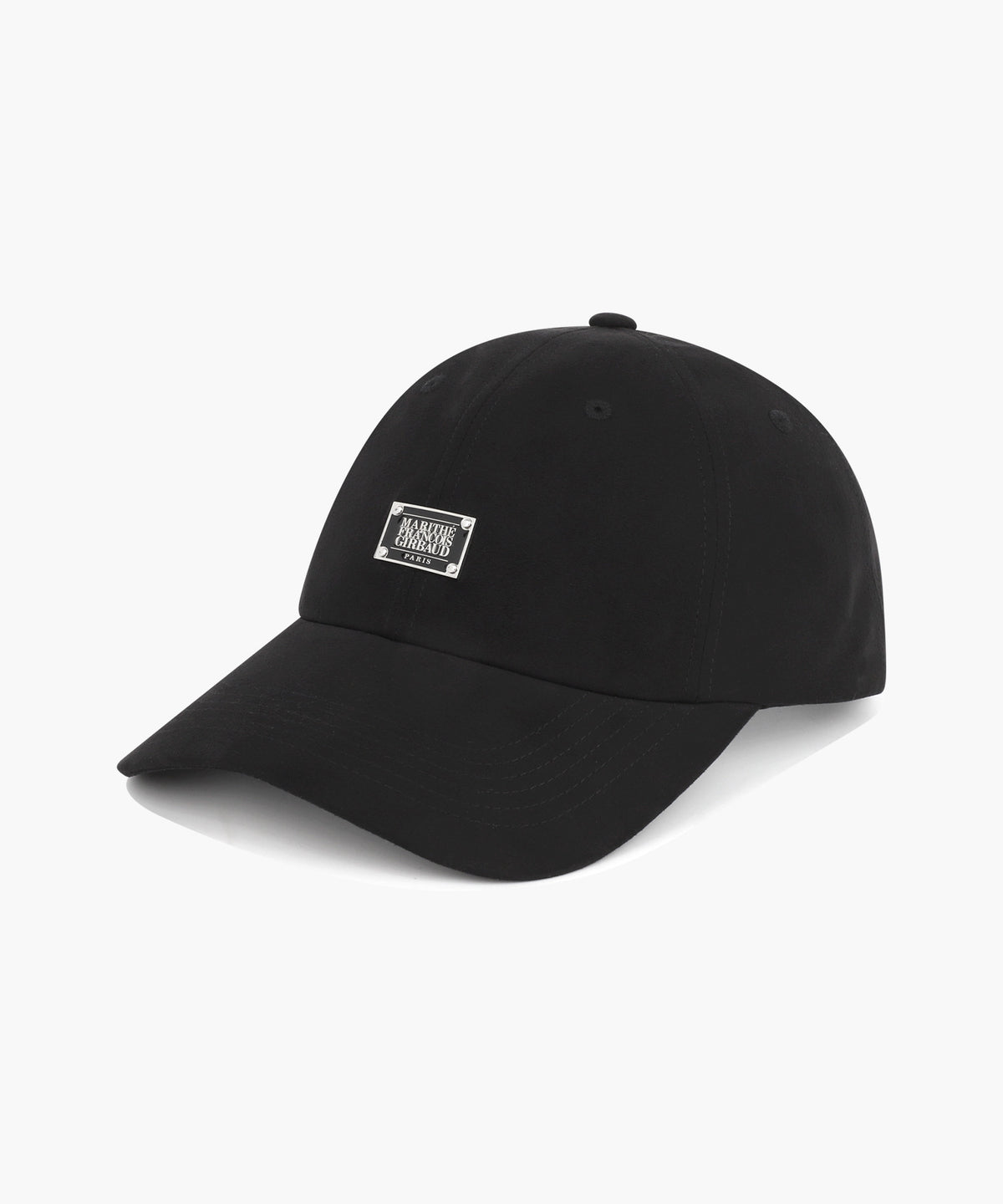 Marithe & Francois Girbaud - Micro Classic Logo Metal Suede Covered Cap (Black) product image 5 | TRAB K-Fashion Australia