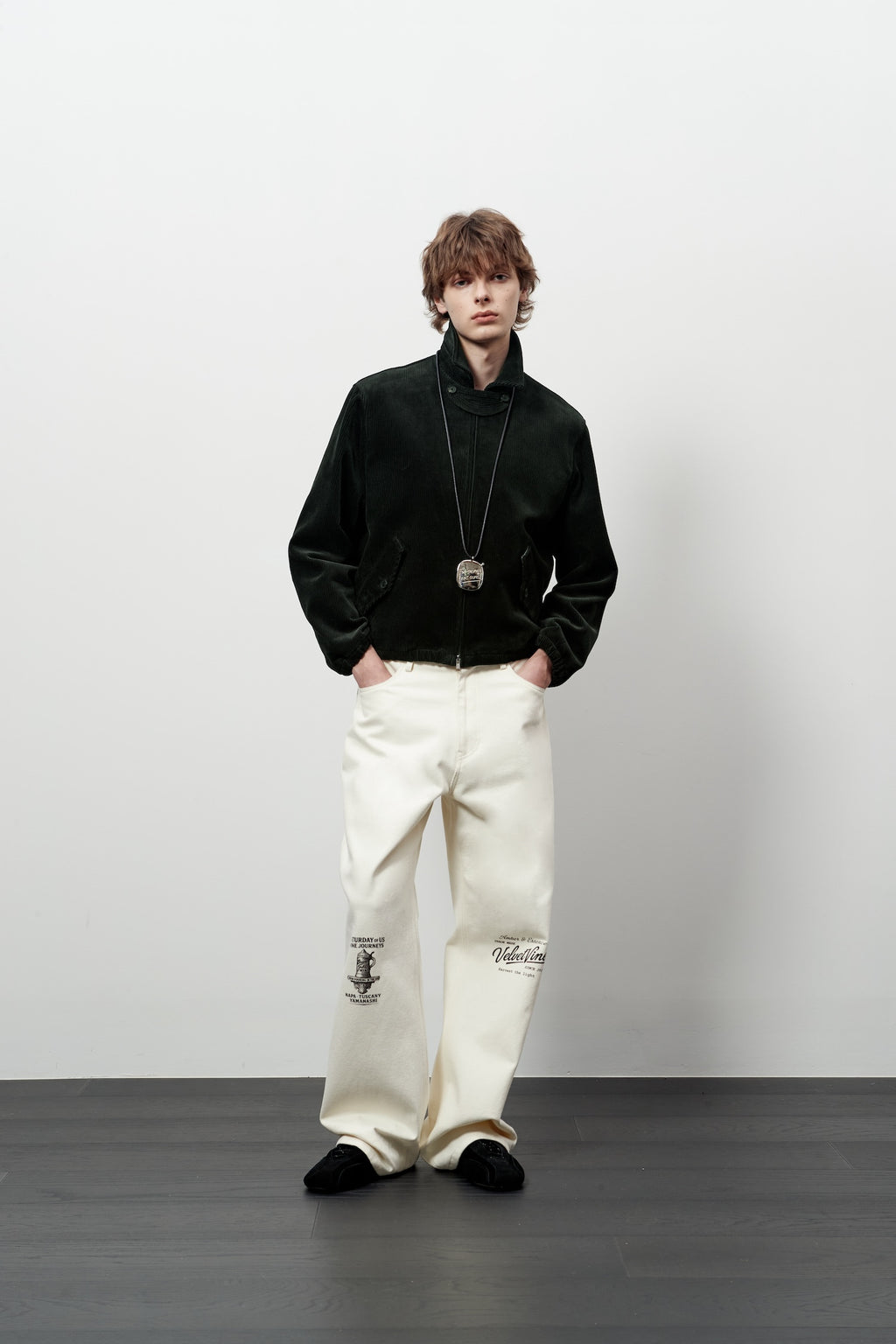 STU - Strap Corduroy Jacket (Black) product image 5 | TRAB K-Fashion Australia