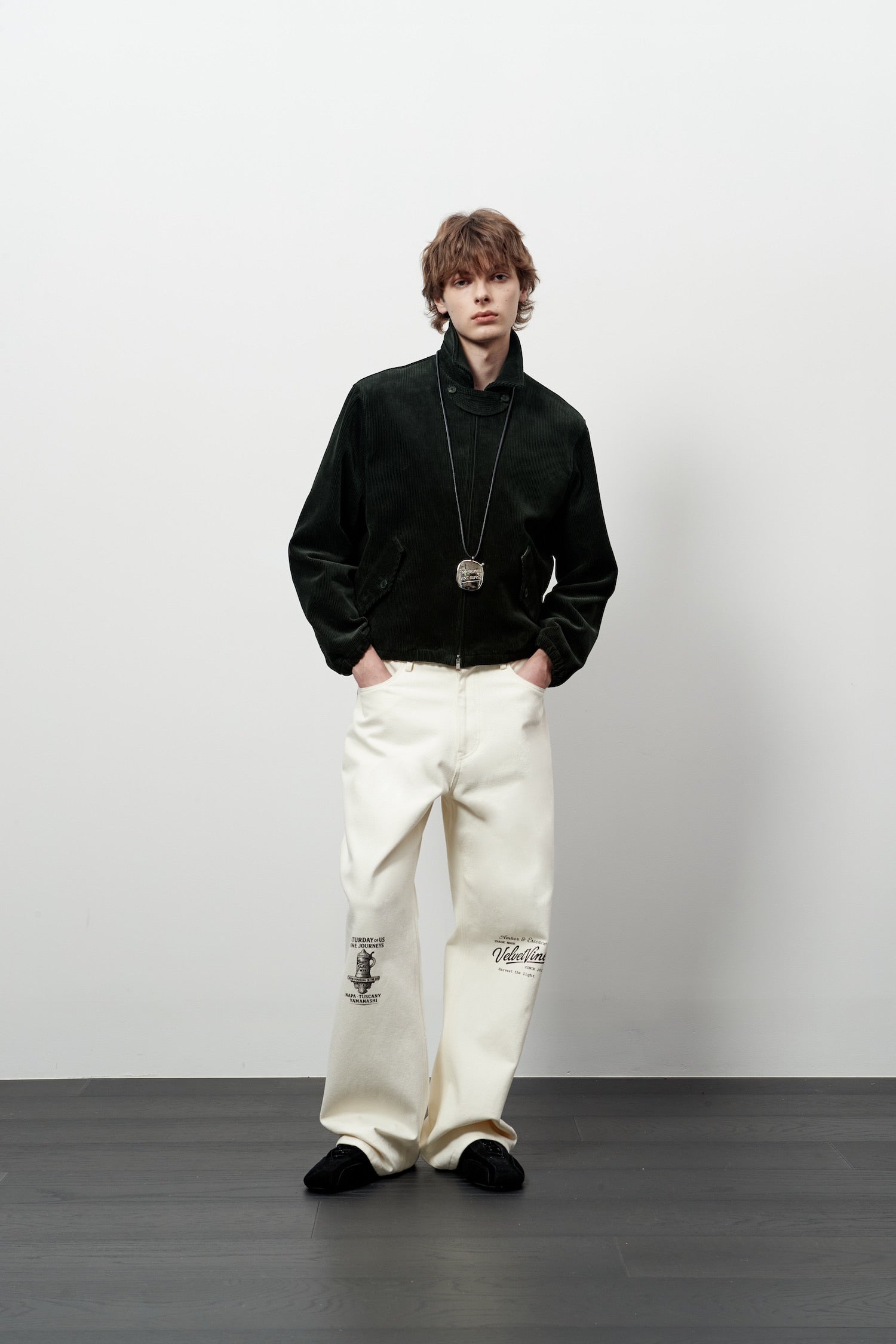 STU - Strap Corduroy Jacket (Black) product image 5 | TRAB K-Fashion Australia