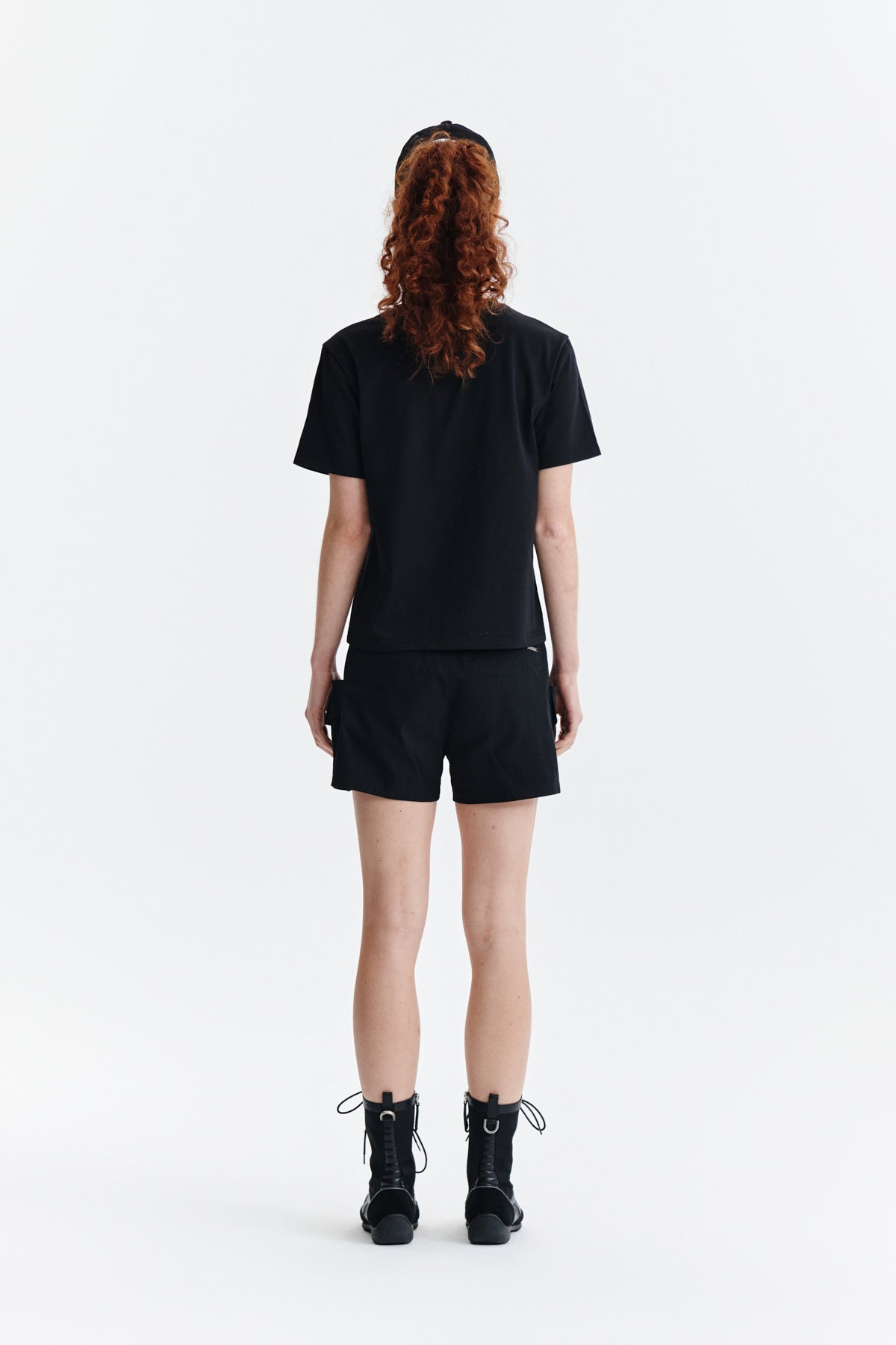 Matin Kim - Logo Point Lettering Graphic Top (Black) product image 6 | TRAB K-Fashion Australia