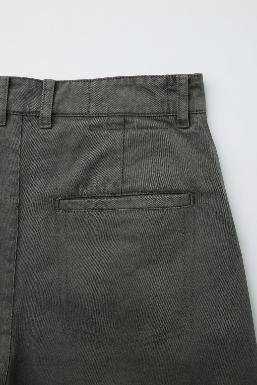 Coor - Moleskin High Waist Curve Pants (Washed Charcoal) product image 6 | TRAB K-Fashion Australia