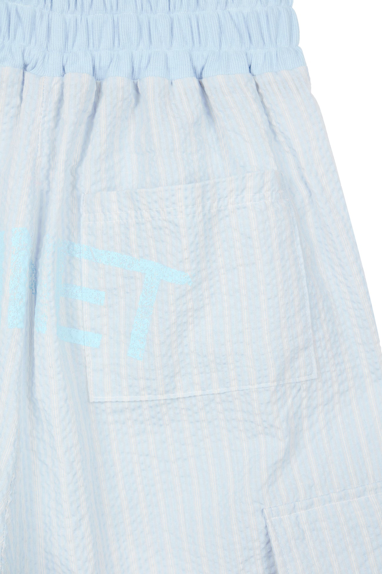 Deinet - Deinet Stripe Bermuda Sweat Pants (Light Blue) product image 7 | TRAB K-Fashion Australia