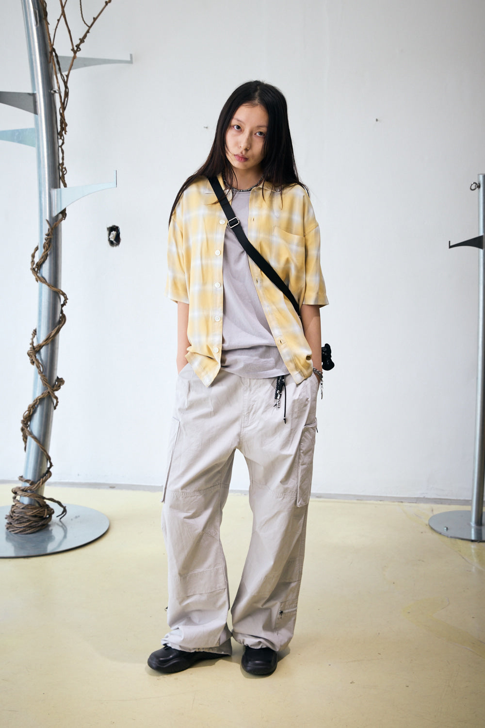 Hatchingroom - Box Shirt Ombre Check (Yellow) product image 6 | TRAB K-Fashion Australia
