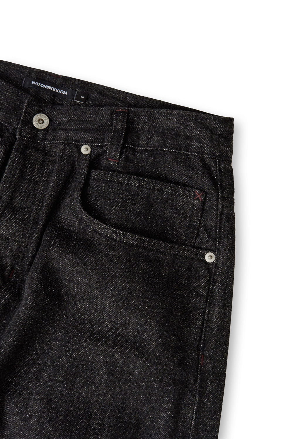 Hatchingroom - Regular Selvedge Jeans (Black) product image 4 | TRAB K-Fashion Australia