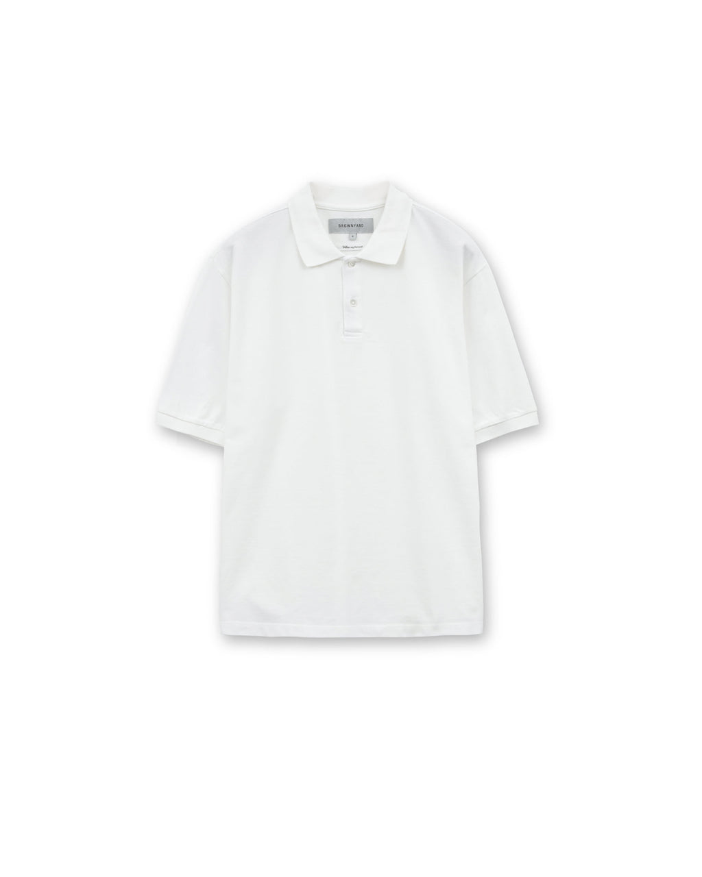 Brownyard - Cotton Pique Shirt (White) product image 3 | TRAB K-Fashion Australia