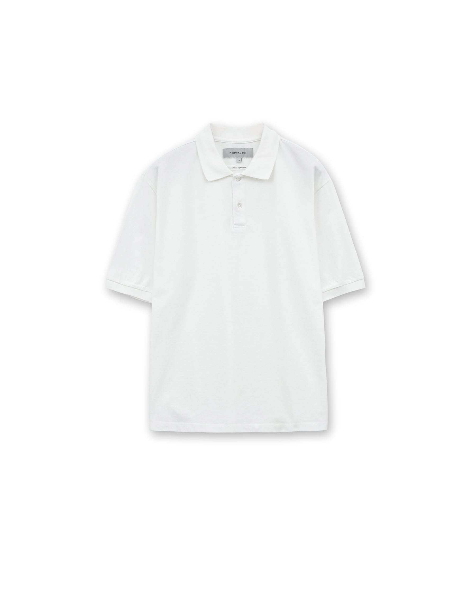 Brownyard - Cotton Pique Shirt (White) product image 3 | TRAB K-Fashion Australia