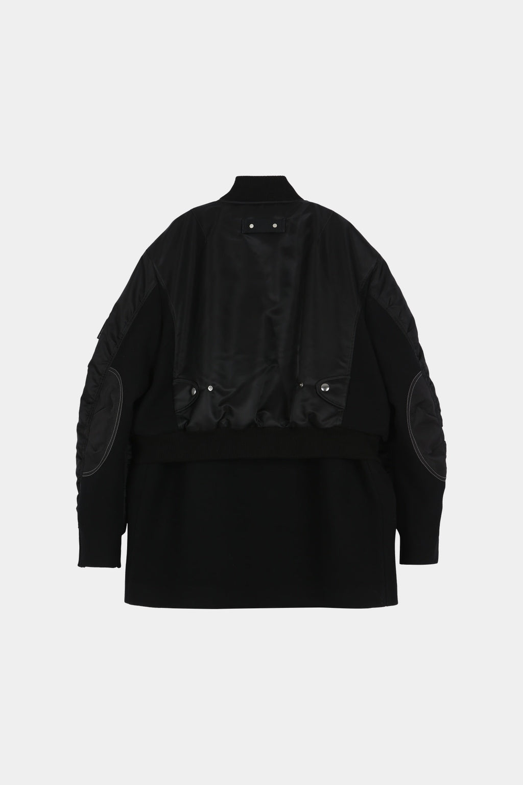 Andersson Bell - Unisex Deconstructed Layered Bomber Coat (Black) product image 14 | TRAB K-Fashion Australia
