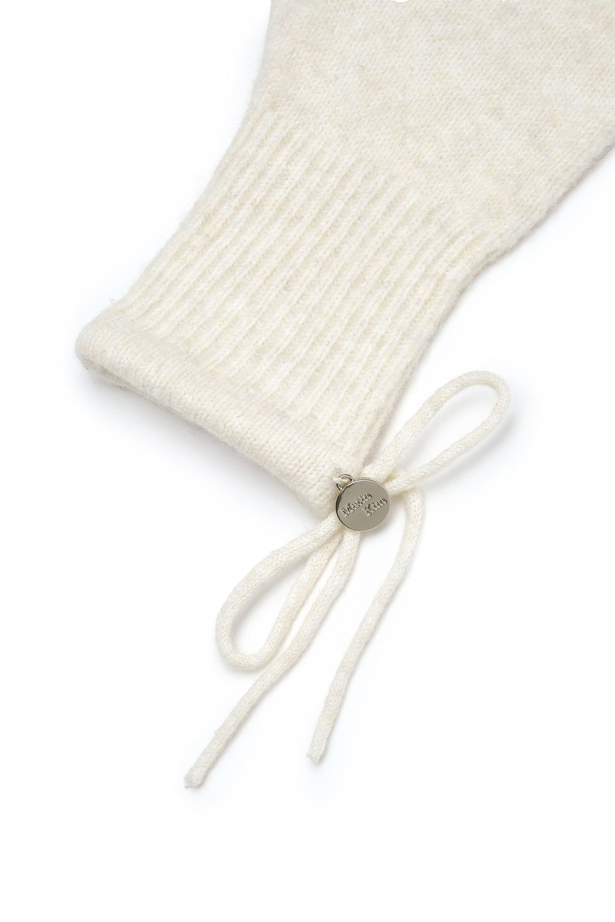Matin Kim - Ribbon Finger Hole Gloves (Ivory) product image 4 | TRAB K-Fashion Australia