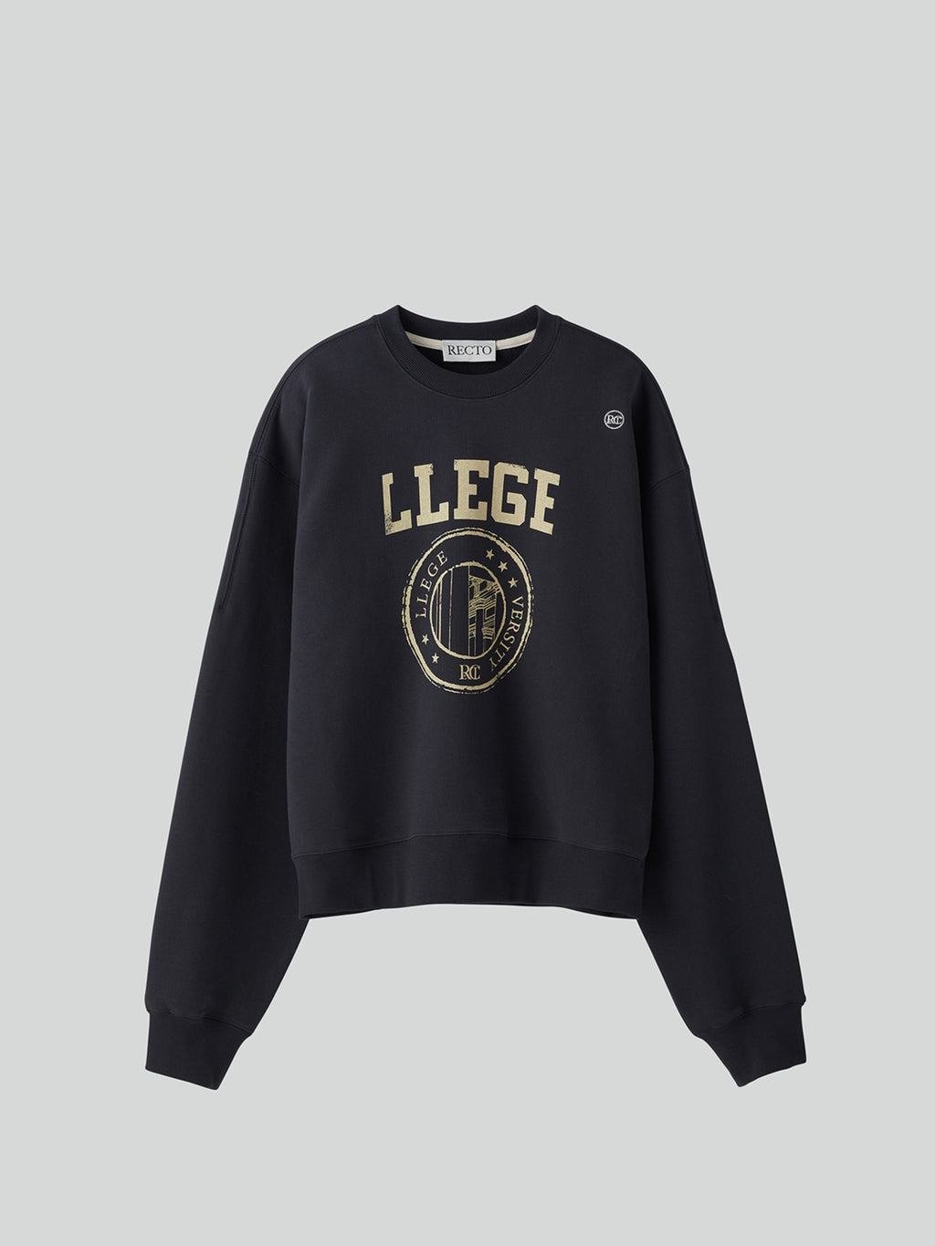 Recto - Llege Logo Sweatshirt (Bluish Charcoal) product image 1 | TRAB K-Fashion Australia