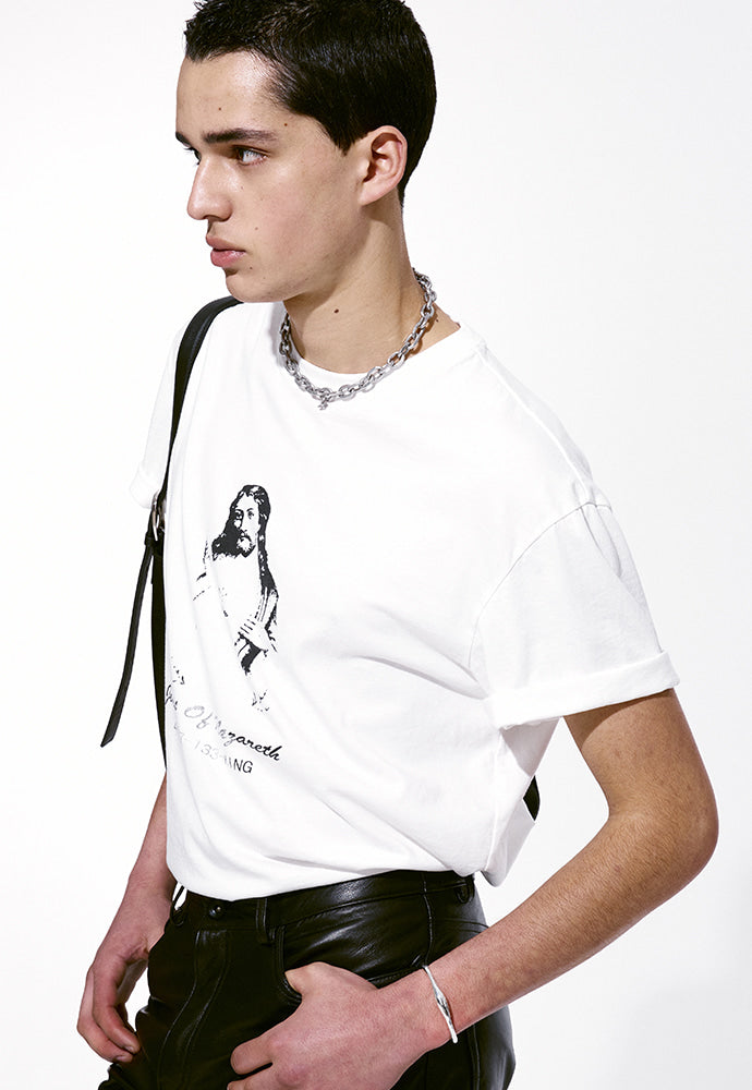 Tonywack - Savior Washed T-Shirt (White) product image 3 | TRAB K-Fashion Australia