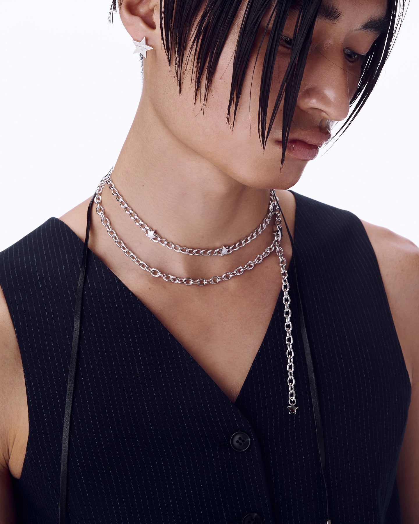 Numbering - Triple Star Strap Necklace #5773 product image 5 | TRAB K-Fashion Australia