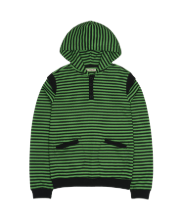 Coyseio - Striped Flared Sleeve Hoodie (Green) product image 1 | TRAB K-Fashion Australia
