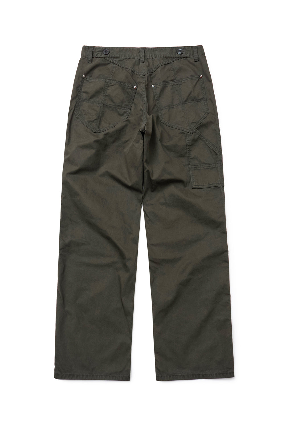 Hatchingroom - Shield Pants Herringbone Stripe (Dyed Dark Khaki) product image 2 | TRAB K-Fashion Australia