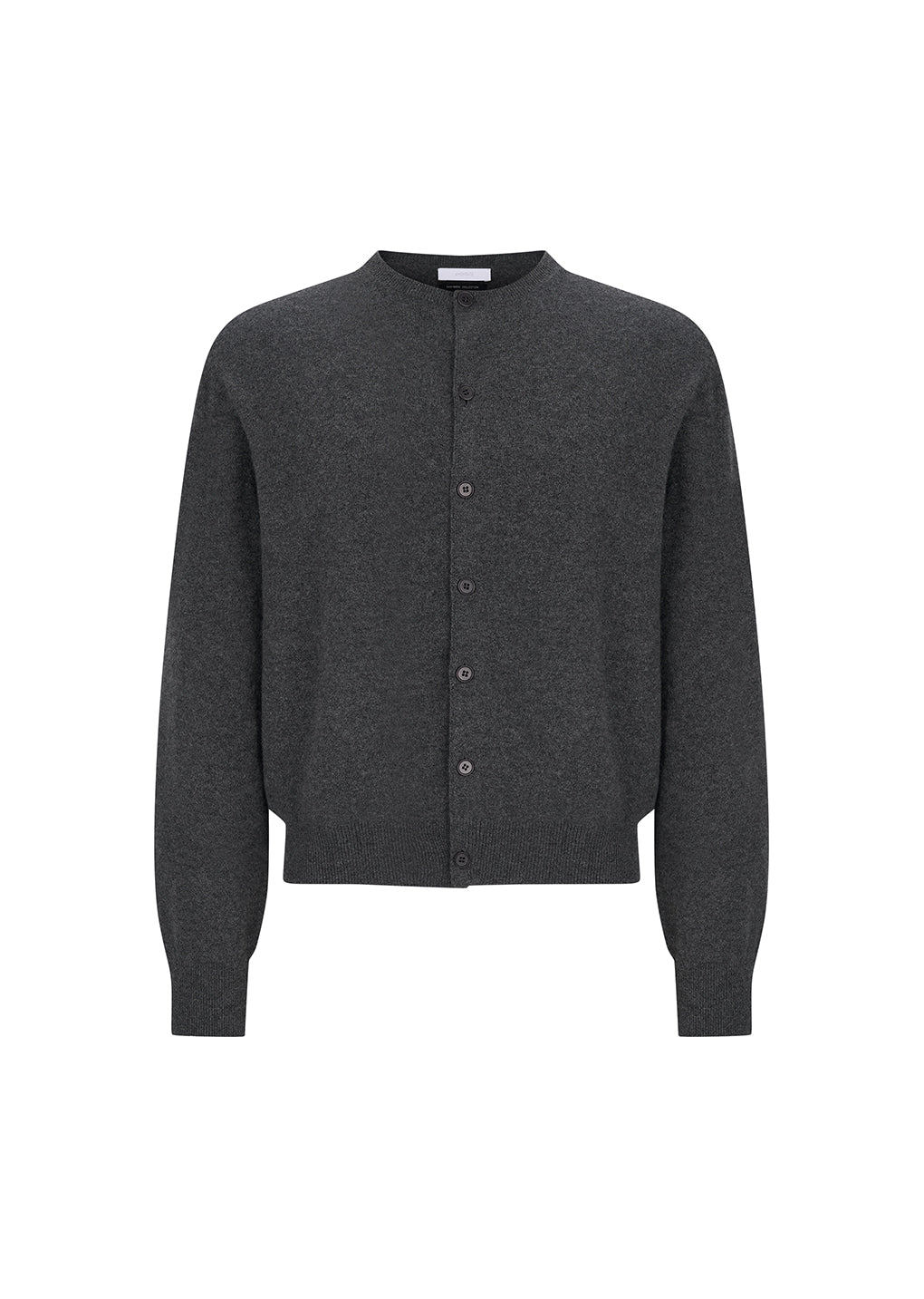 Amomento - Men's Cashmere Crewneck Cardigan (Melange Grey) product image 7 | TRAB K-Fashion Australia