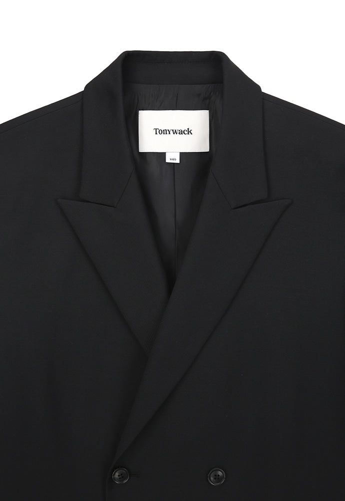 Tonywack - Tailored Double Breasted Blazer (Black) product image 8 | TRAB K-Fashion Australia