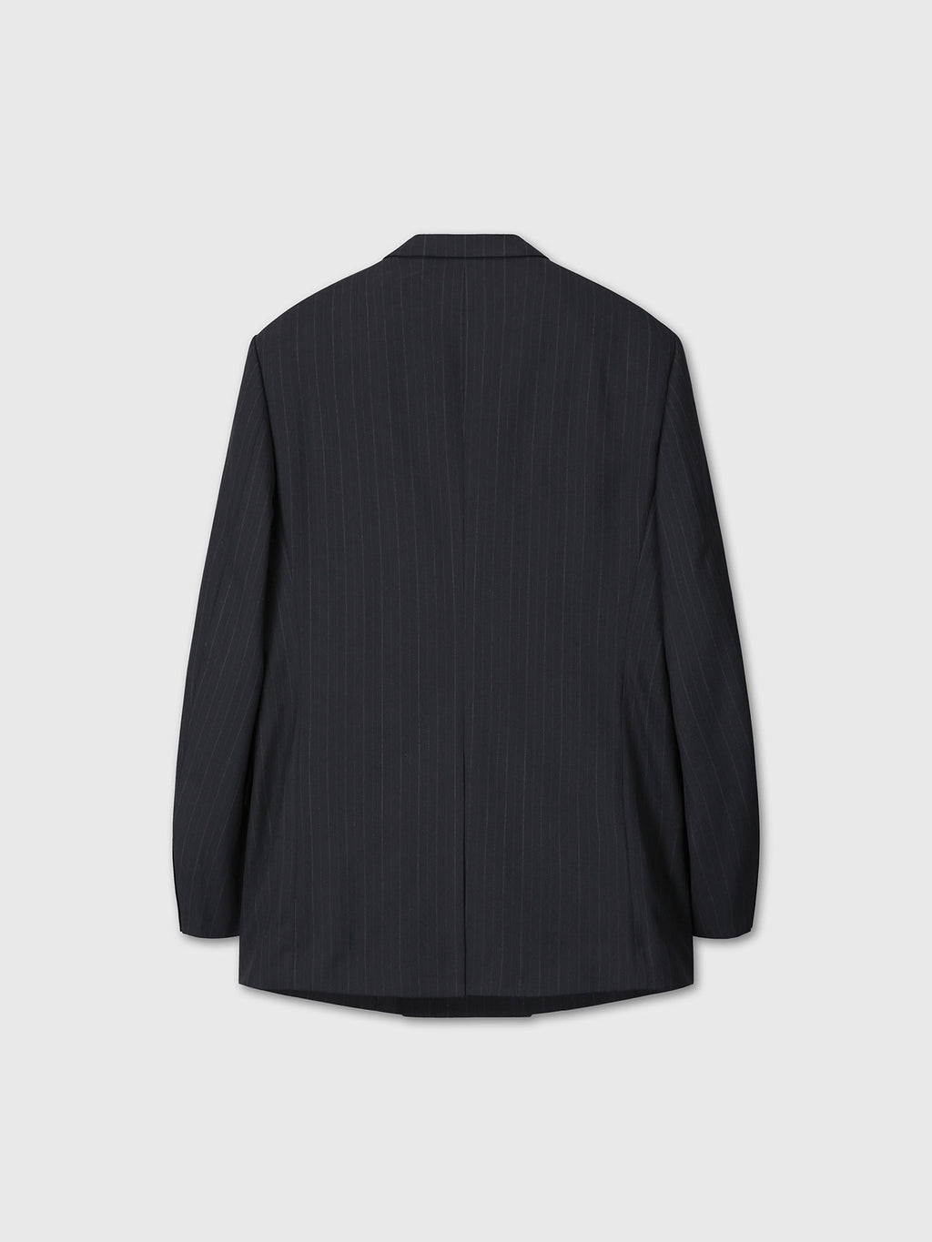 Tonywack - Pinstriped Wool Tailored Wrap Blazer (Black Pinstripe) product image 12 | TRAB K-Fashion Australia
