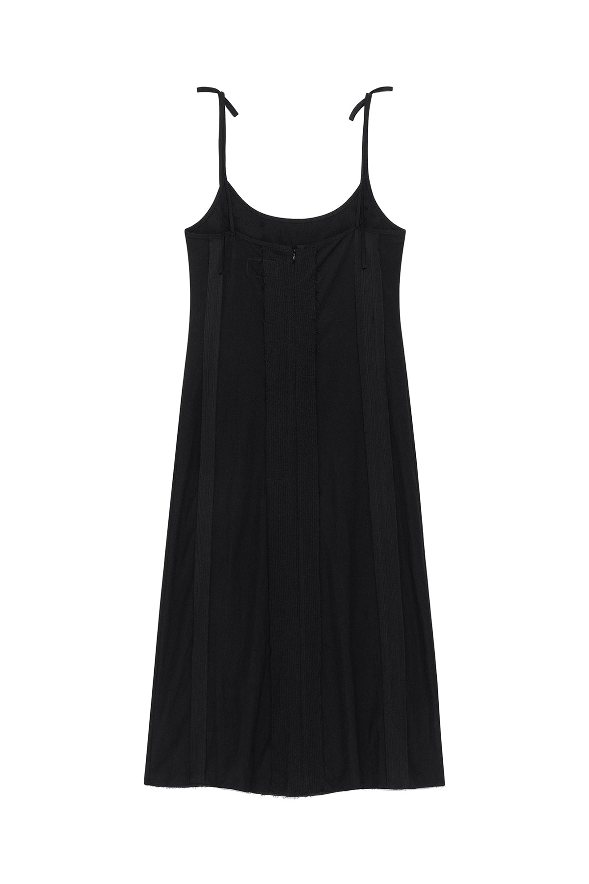 Matin Kim - Hook And Eye Layered Long Dress (Black) product image 2 | TRAB K-Fashion Australia