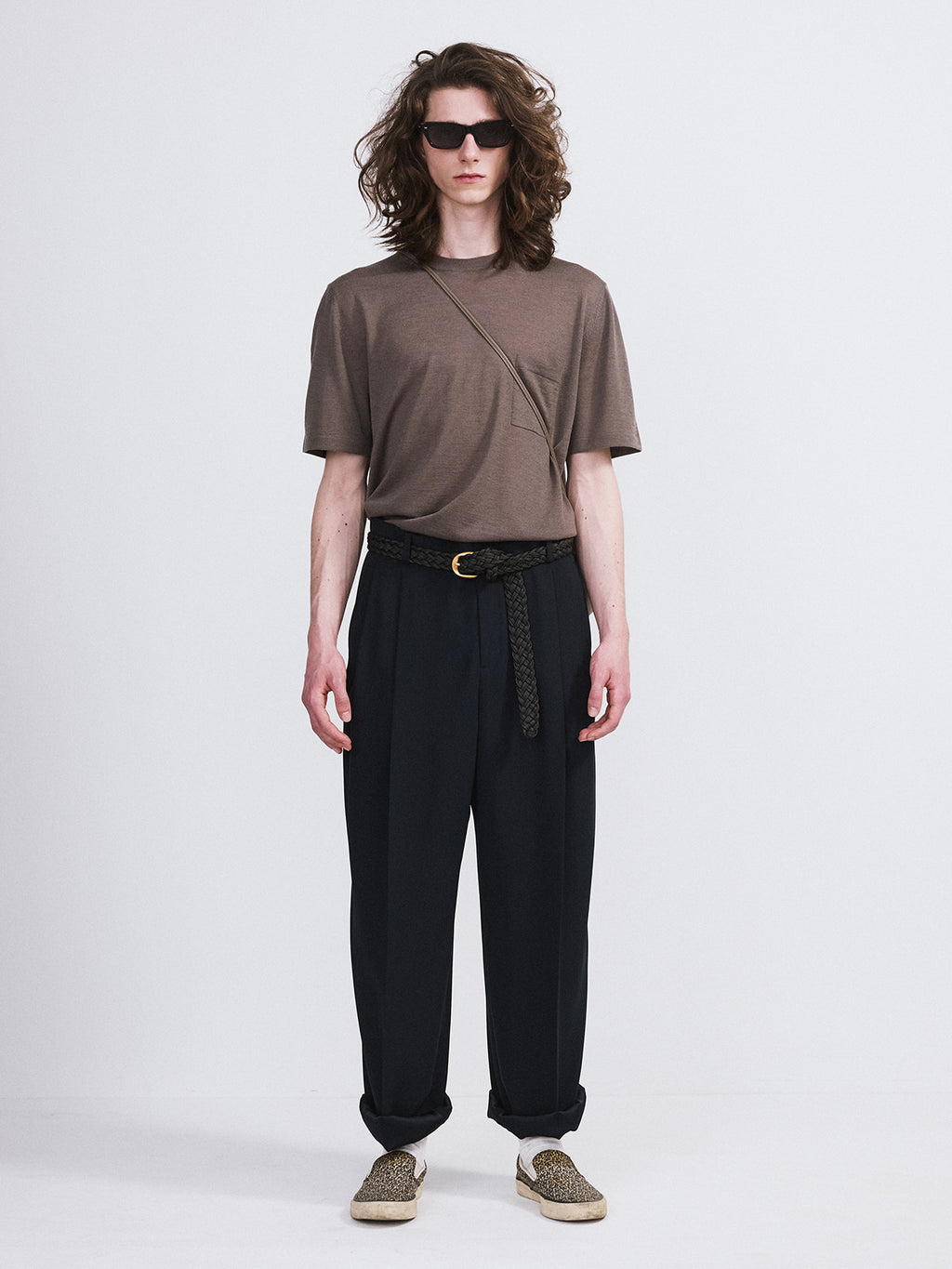 Recto - Pocket Wool Knit Top (Sepia Grey) product image 2 | TRAB K-Fashion Australia