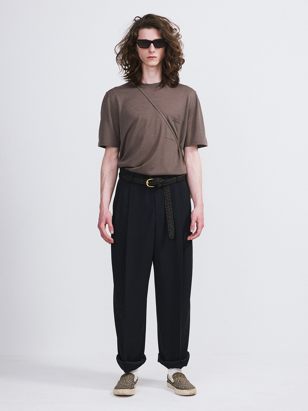 Recto - Pocket Wool Knit Top (Sepia Grey) product image 2 | TRAB K-Fashion Australia