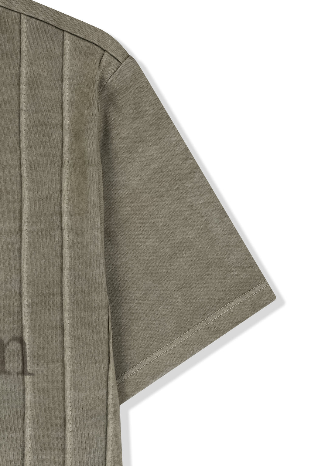Matin Kim - Washed Logo Full Pintuck Top (Beige) product image 4 | TRAB K-Fashion Australia