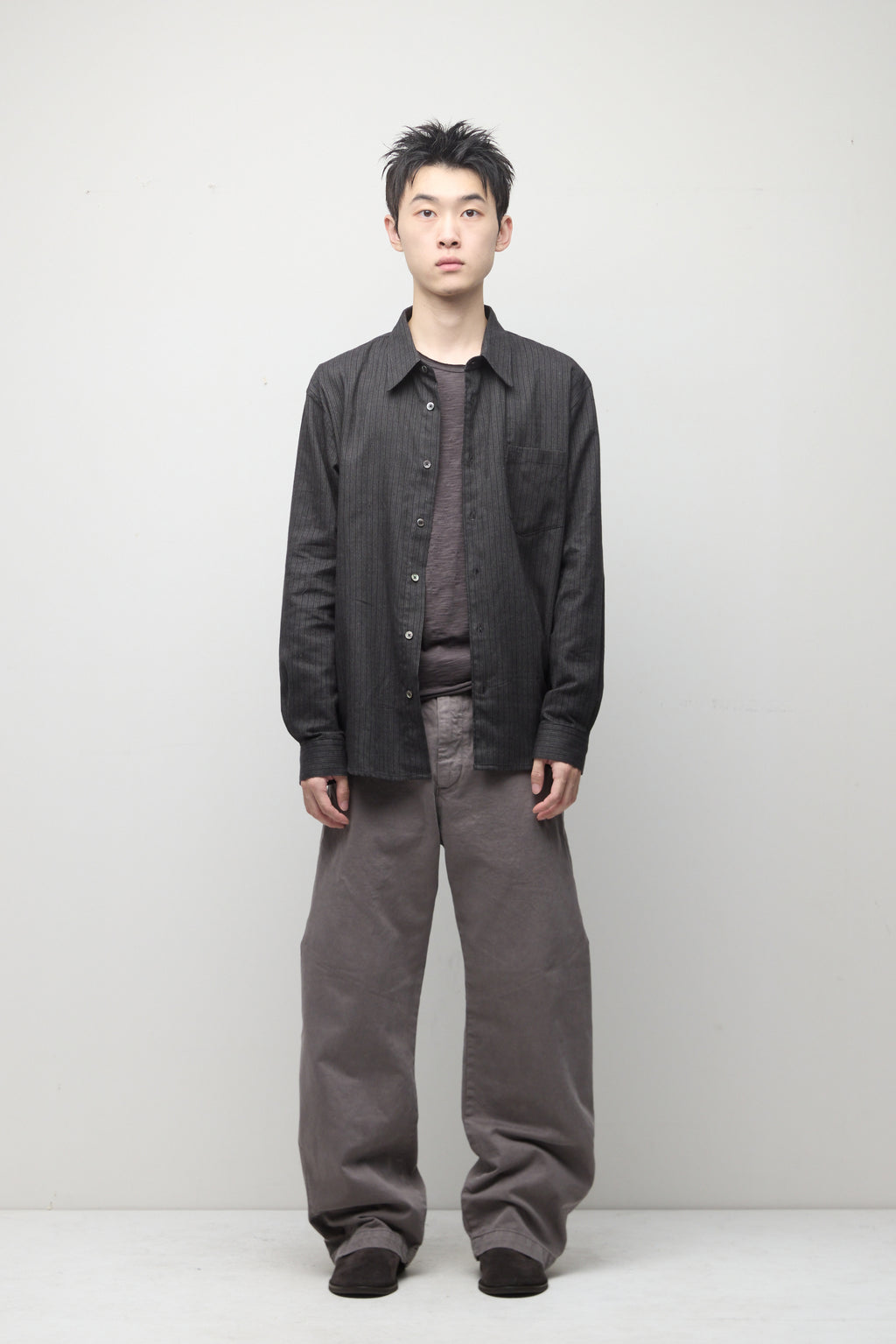Hatchingroom - Shaped Trousers (Dyed Dusty Grey) product image 9 | TRAB K-Fashion Australia