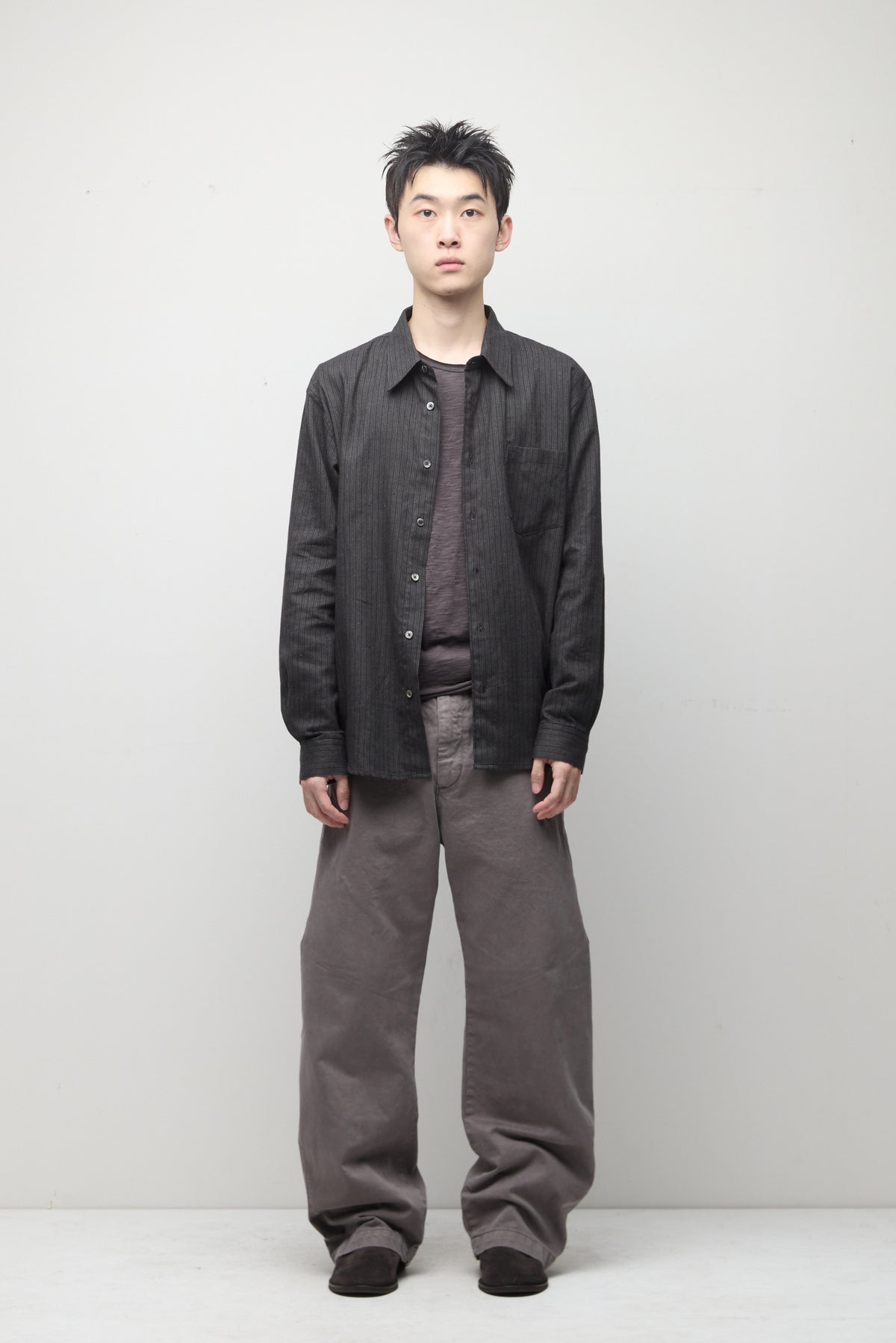 Hatchingroom - Shaped Trousers (Dyed Dusty Grey) product image 9 | TRAB K-Fashion Australia