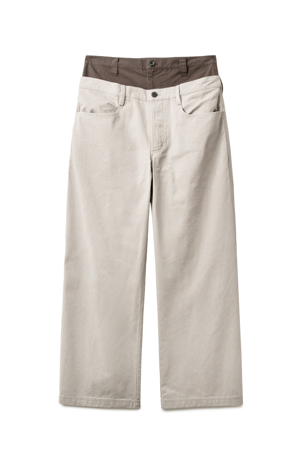 Hatchingroom - Double Waist Pants Rose (Grey) product image 1 | TRAB K-Fashion Australia