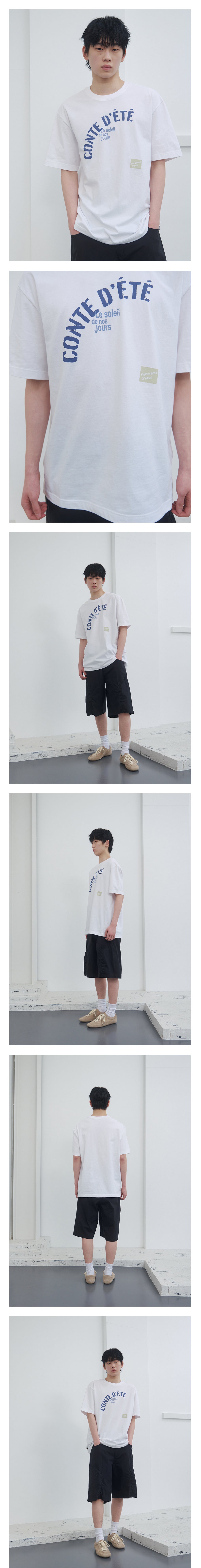 Kijun - Le Soleil Tee (White) product image 1 | TRAB K-Fashion Australia