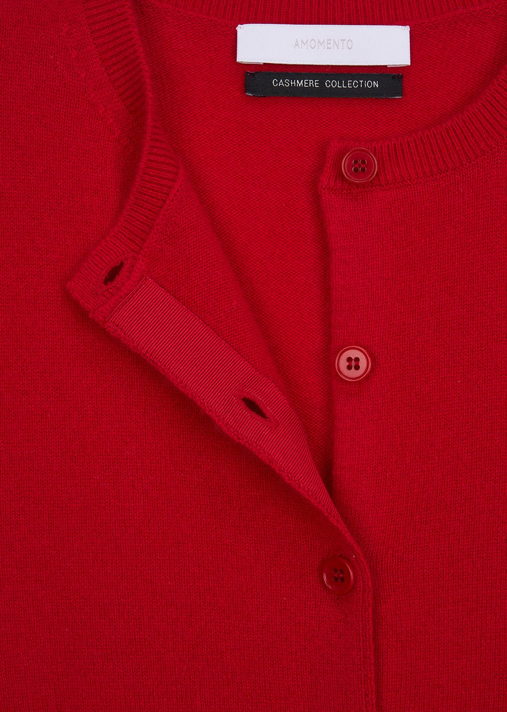 Amomento - Cashmere Crewneck Cardigan (Red) product image 13 | TRAB K-Fashion Australia