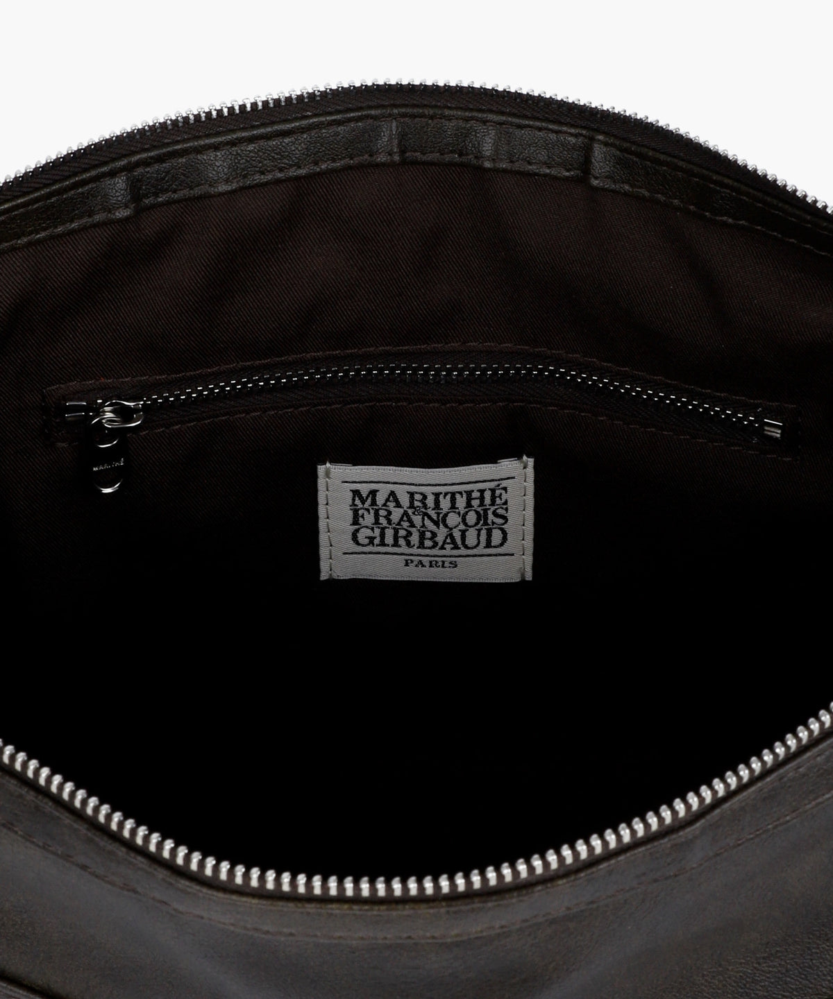Marithe & Francois Girbaud - Classic Logo Zip Buckle Shoulder Bag (Brown) product image 6 | TRAB K-Fashion Australia