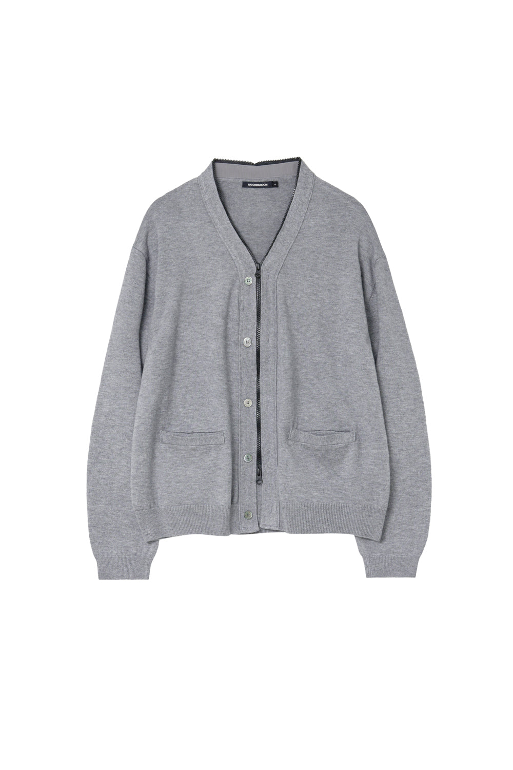 Hatchingroom - Zip Cardigan (Grey) product image 1 | TRAB K-Fashion Australia