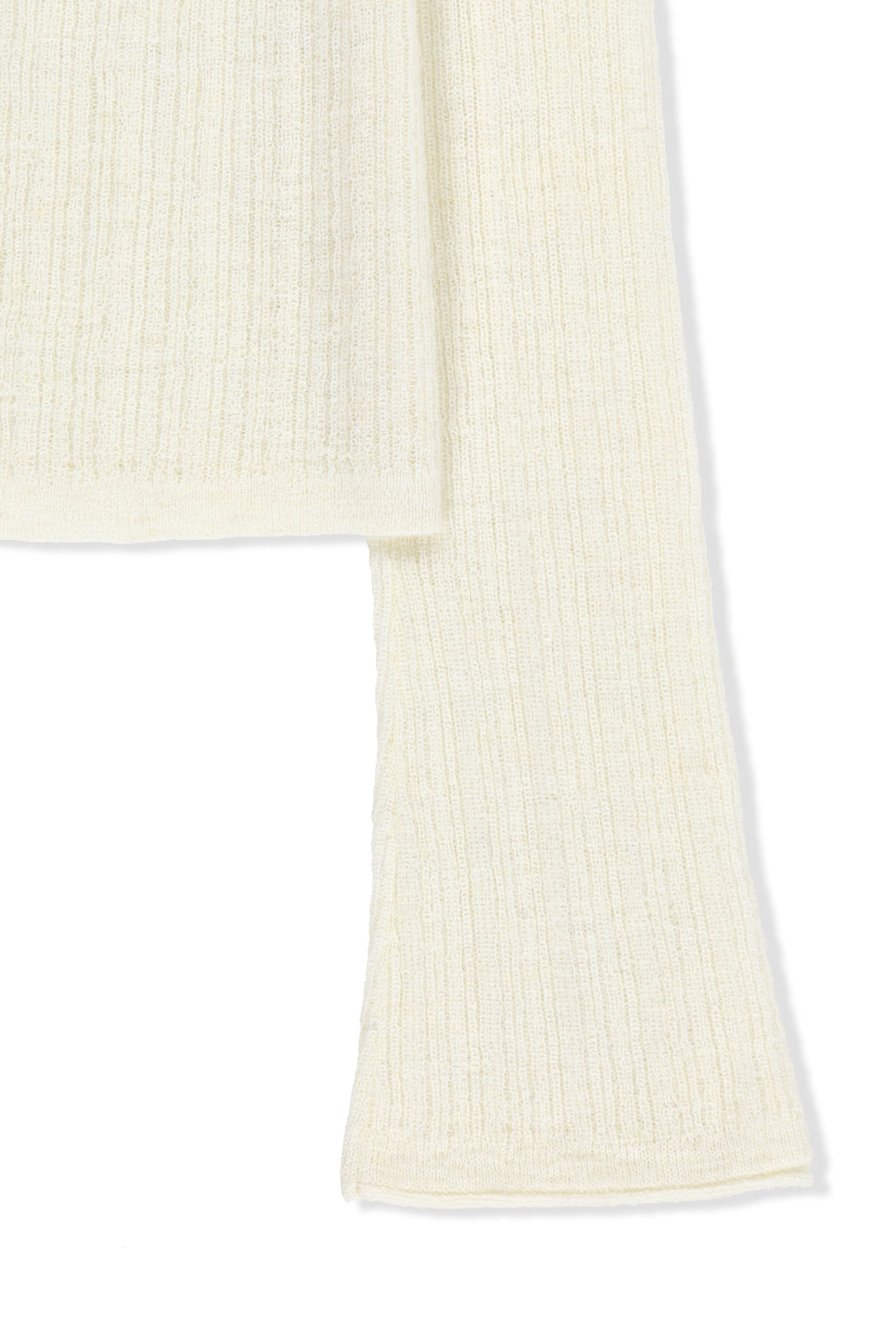 Matin Kim - Two Way Texture Knit Top (Ivory) product image 4 | TRAB K-Fashion Australia