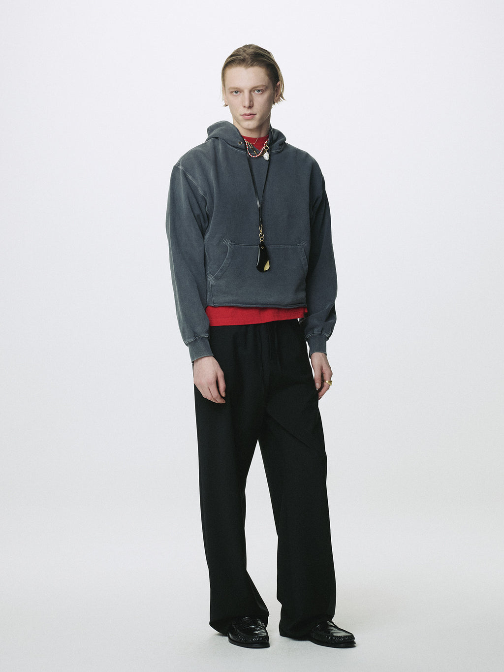 Tonywack - Tropical Wool Drawstring Pants (Black) product image 4 | TRAB K-Fashion Australia