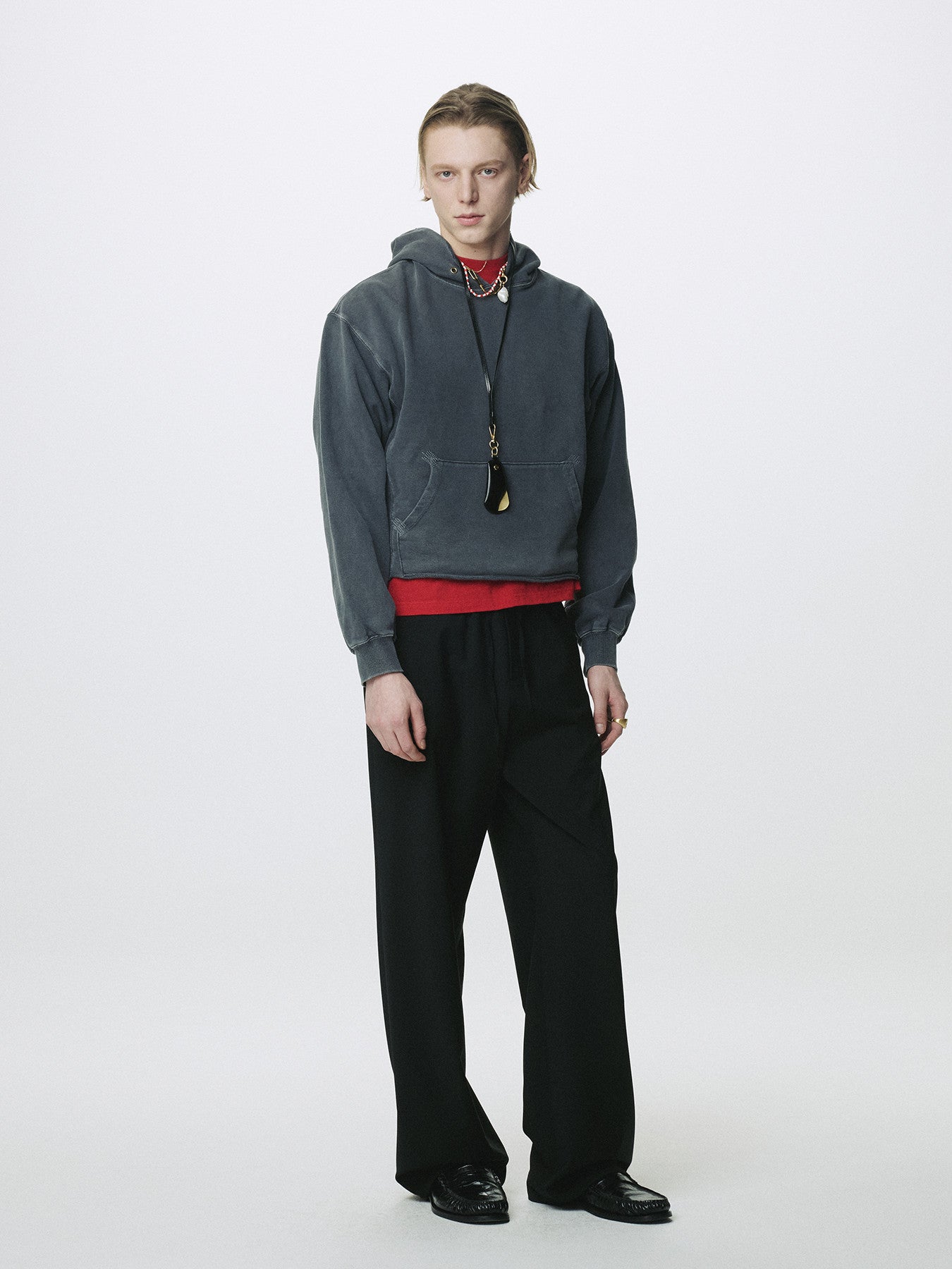 Tonywack - Tropical Wool Drawstring Pants (Black) product image 4 | TRAB K-Fashion Australia